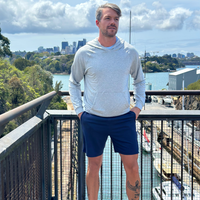Avalon Bamboo Drawstring Shorts — Navy