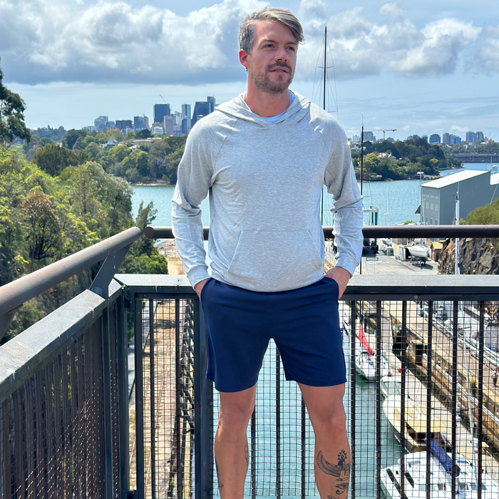 Bamboo Avalon Drawstring Shorts — Navy