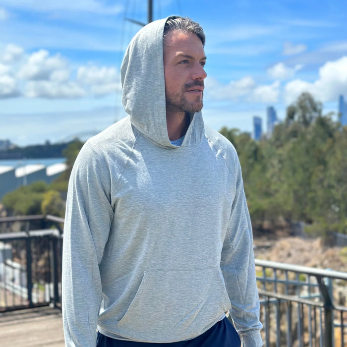 Premium Bamboo Byron Bay Hoodie — Grey Marl