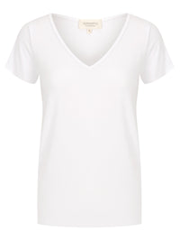 Amalfi Premium V-Neck Tee — White
