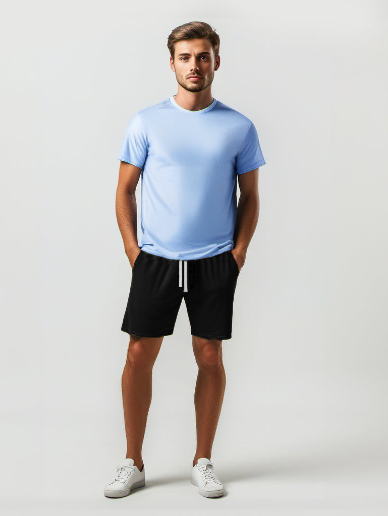 Avalon Bamboo Drawstring Shorts — Black