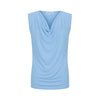 Capri Sleeveless Cowl Neck - Sky Blue