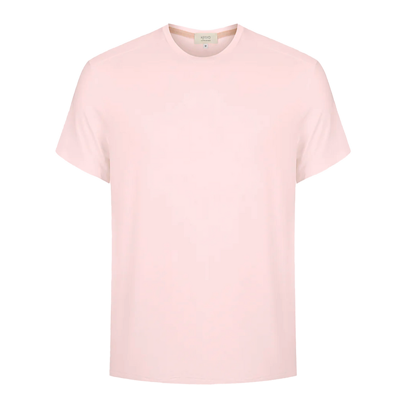 Limited Edition Bamboo Lyocell Tee — Pale Pink