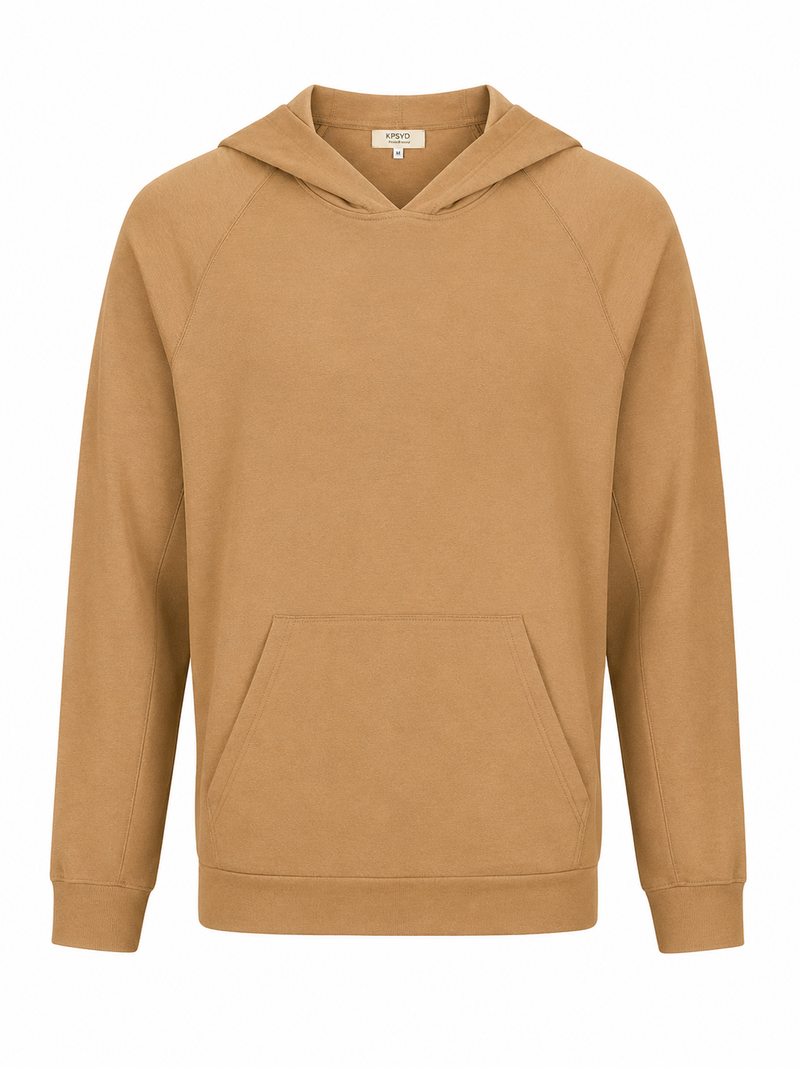Byron Bay Bamboo Fleece Hoodie —Camel