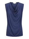 *PREORDER* Capri Sleeveless Cowl Neck- Navy