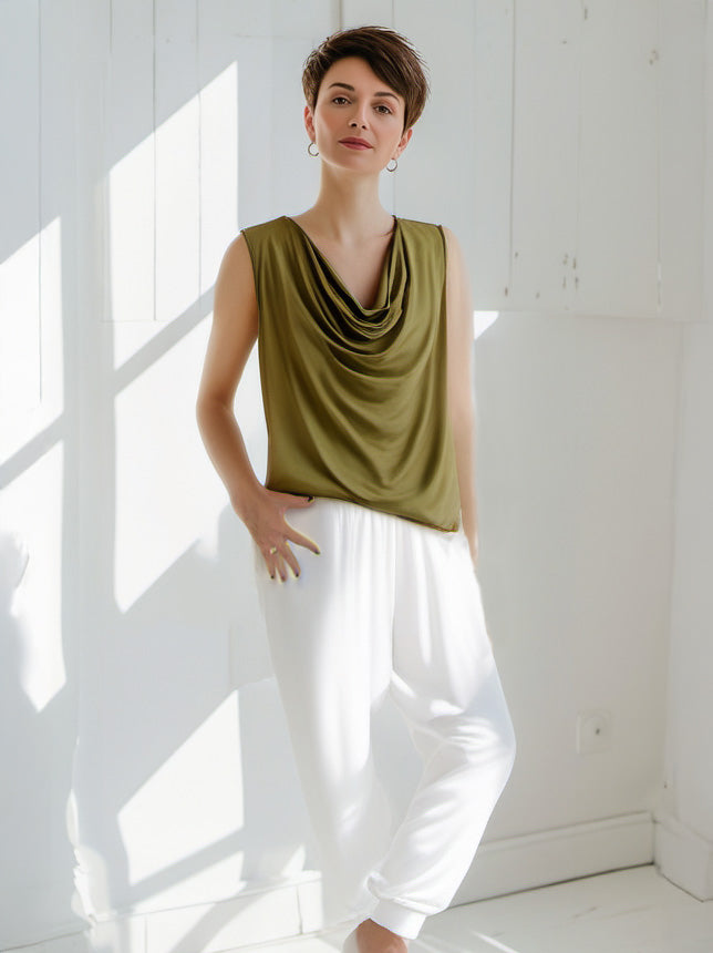 Sydney Lightweight Relaxed Pant — White