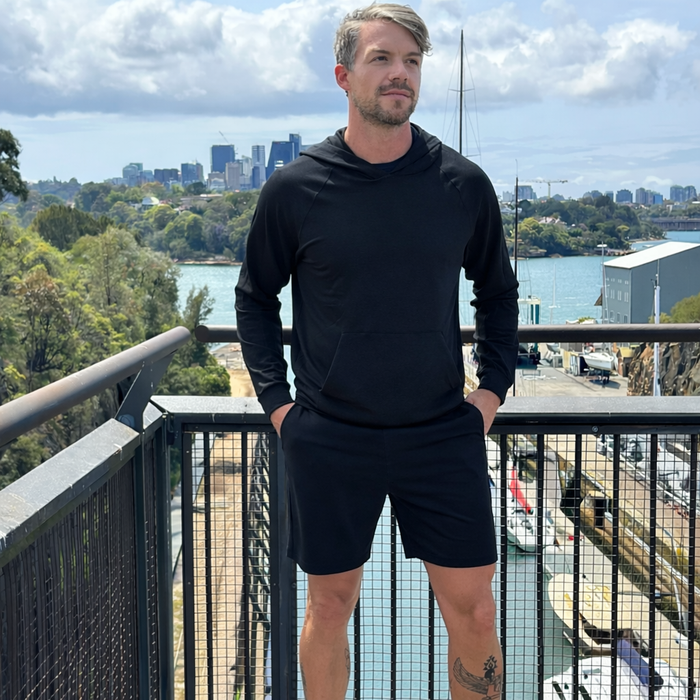 Byron Hoodie & Shorts Set — Black