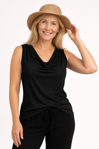 Capri Top & Adelaide Pant Set — Black