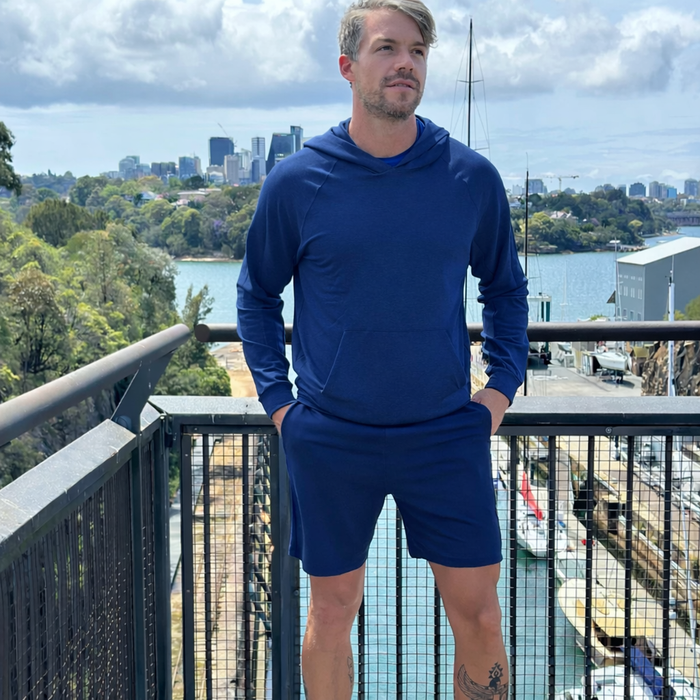 Byron Hoodie & Shorts Set — Navy