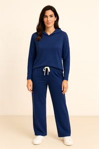 Bamboo French Terry Barossa Lounge Pant — (Navy)