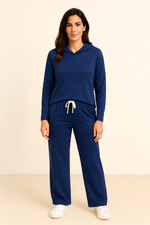 French Terry Bamboo- Barossa Lounge Pant Navy