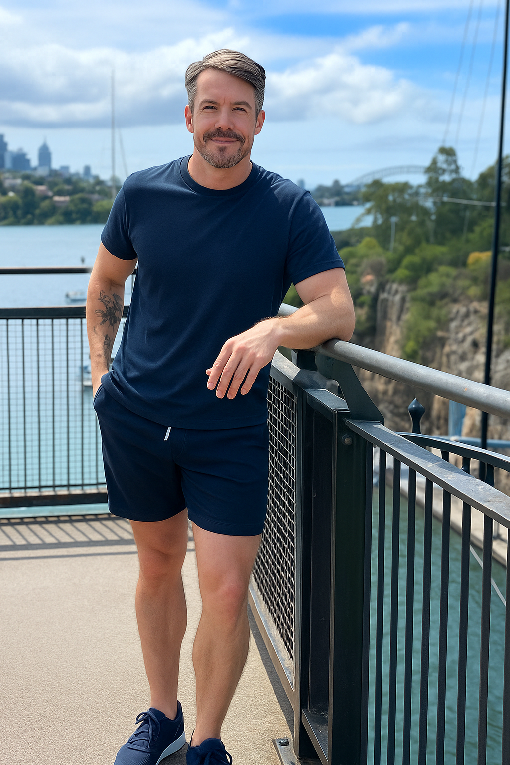 Limited Edition Bamboo Lyocell Bondi Tee — Navy