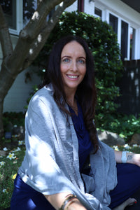 Superfine Merino Wrap — Grey Marl