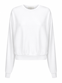 Tamarama Bamboo Fleece  Crew Sweat - White
