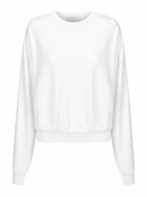 Tamarama Bamboo Fleece  Crew Sweat - White