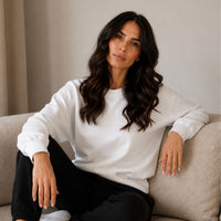 Tamarama Bamboo Fleece  Crew Sweat - White