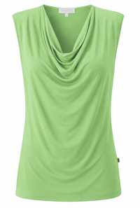 *PRE-ORDER *Capri Bamboo Sleeveless Cowl Neck Top — Spring Green