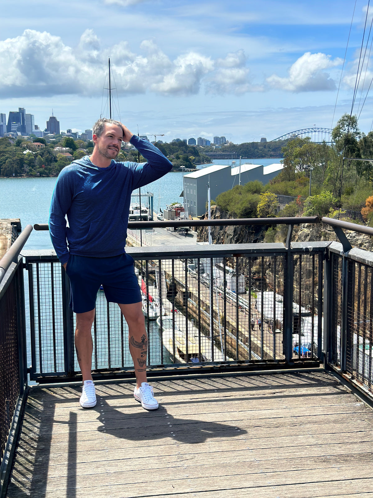 Limited Edition Bamboo Byron Bay Hoodie — Navy
