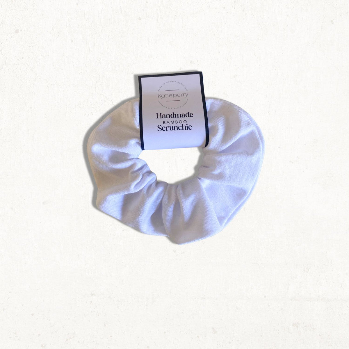 Bamboo Scrunchie — White