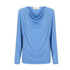 Tuscany Long Sleeve Cowl Neck - Sky Blue