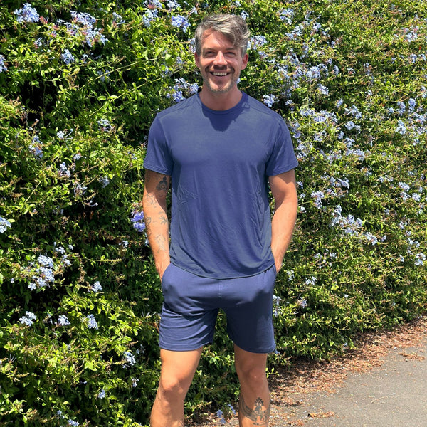 Bondi Tee & Avalon Shorts Set — Navy