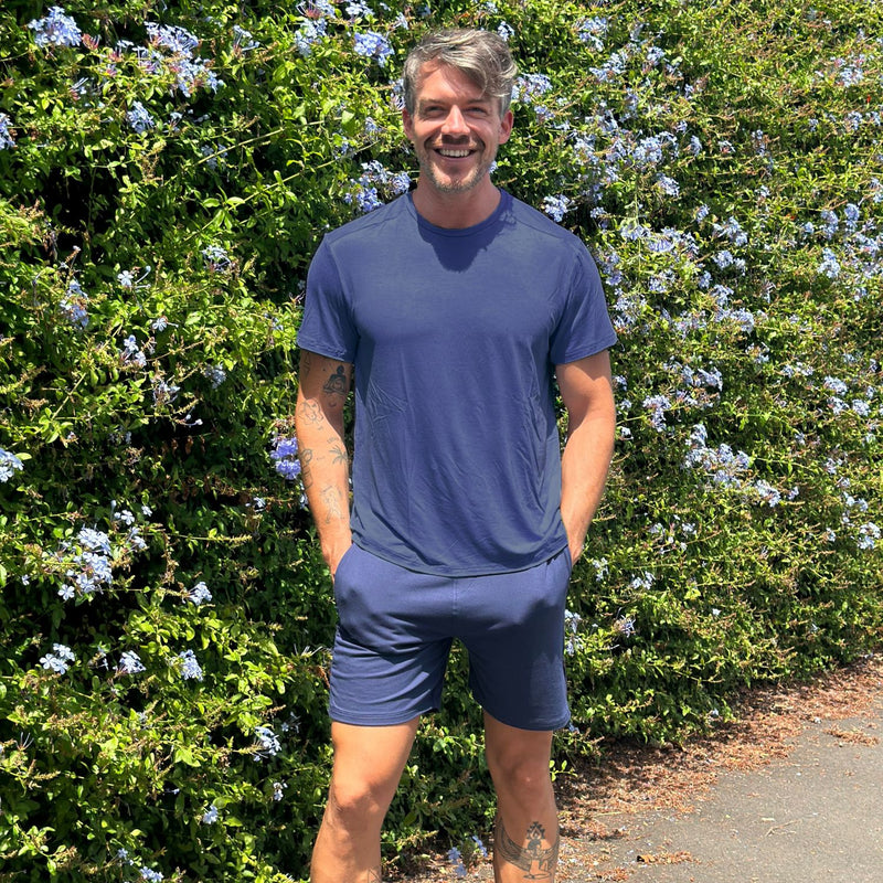 Bondi Tee & Avalon Shorts Set — Navy