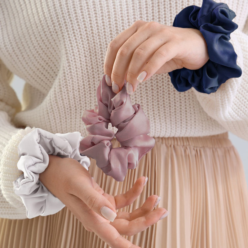 Large Bamboo  Scrunchie - Handmade