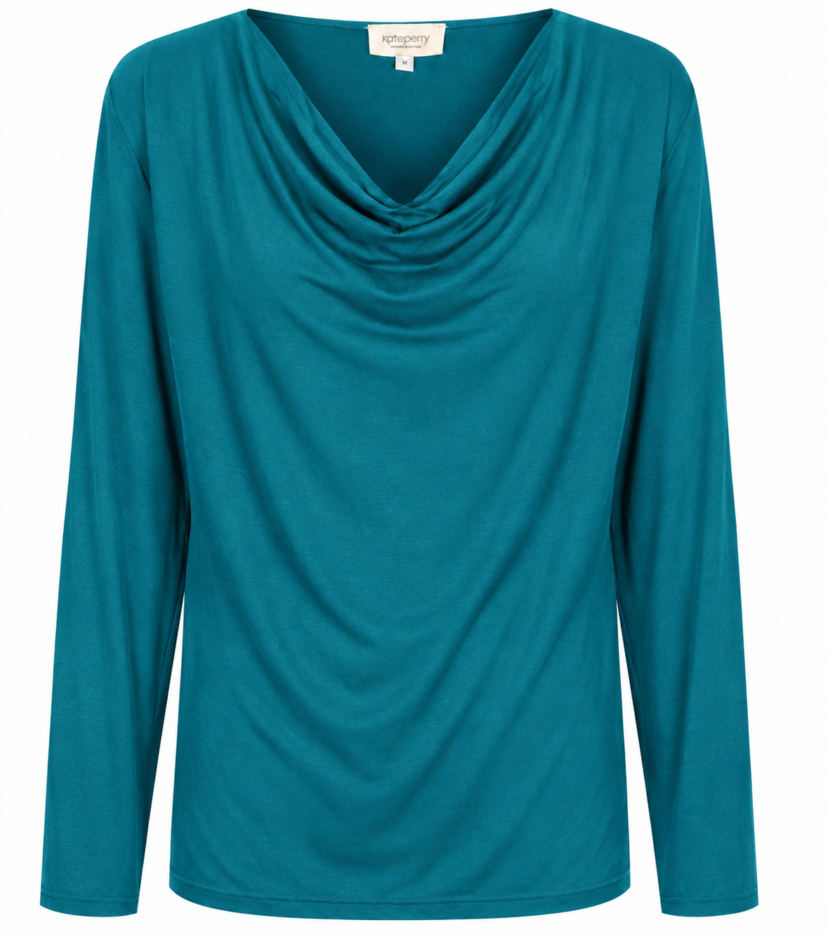 Tuscany Long Sleeve Cowl Neck Tops — Jewel