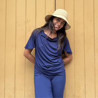 Verona Top & Adelaide Pant Set — Midnight Blue