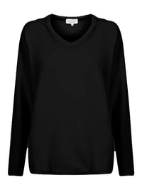 Paddington Pocket V Hoodie — Black