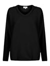 Paddington Pocket V-Neck Hoodie - Black
