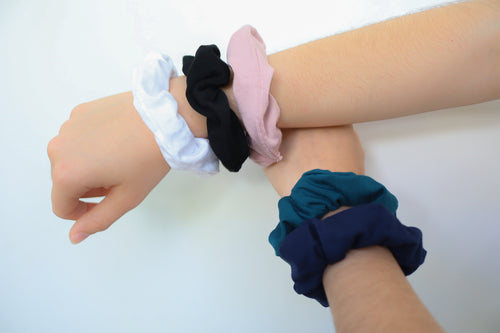 Large Bamboo  Scrunchie - Sea Green