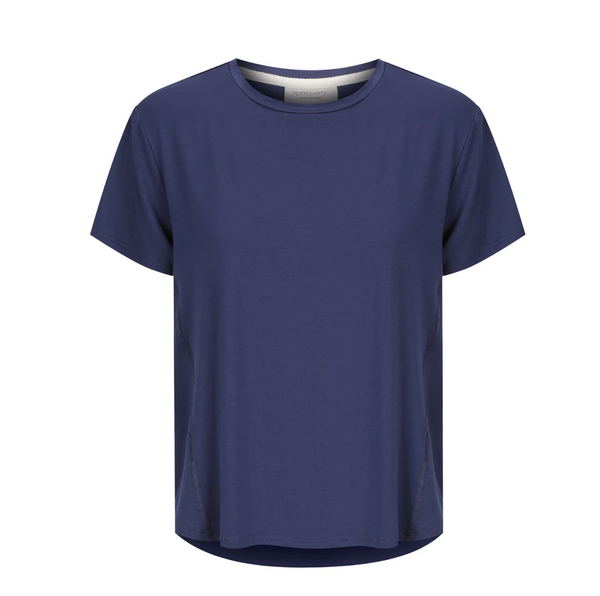 Shelly Tee & Adelaide Pant Set — Midnight Blue