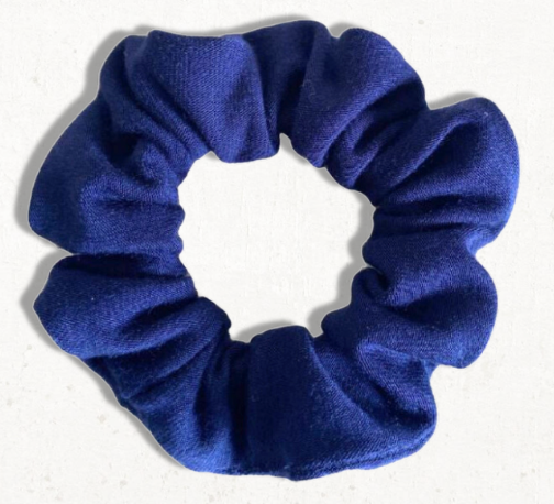 Bamboo Scrunchie — Midnight Blue