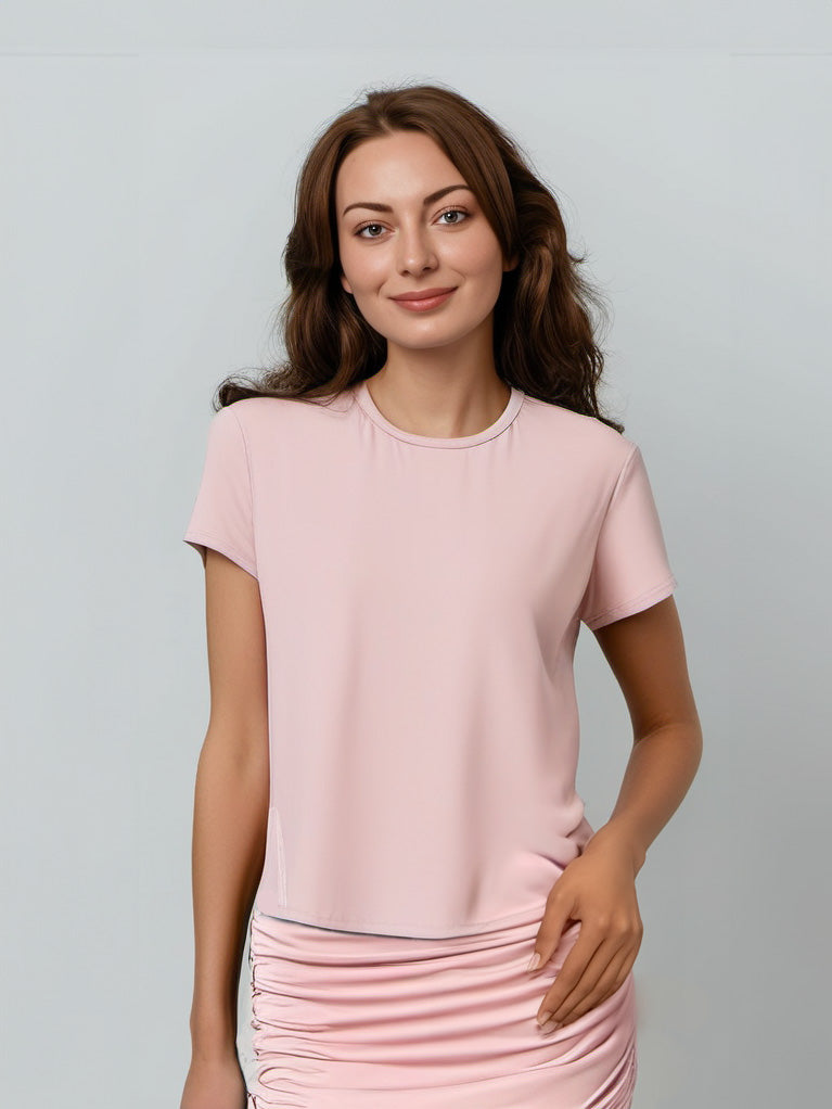 Noosa Premium Bamboo Skirt — Blush Pink