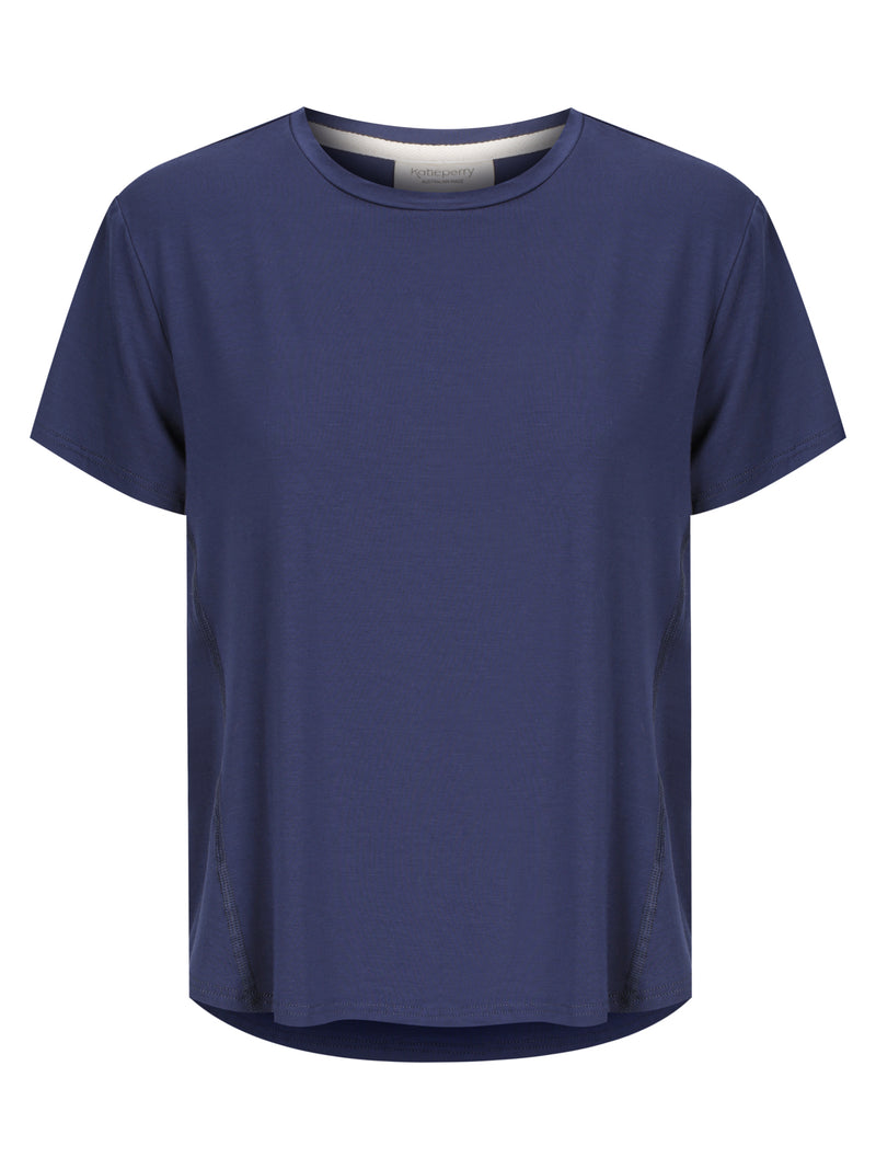 Premium Bamboo Lyocell Shelly Tee — Navy