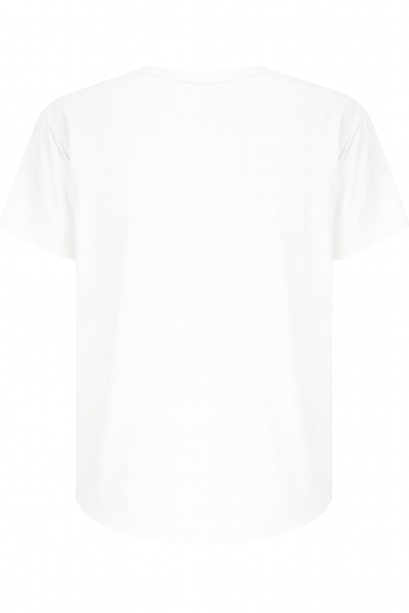 *PREORDER-Shelly Round Neck Tee - White