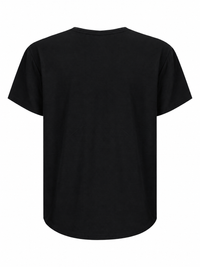 Shelly Premium Bamboo Round Neck Tee — Black
