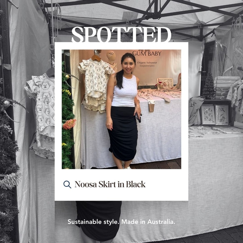 Noosa Bamboo Skirt - Black