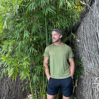 Avalon Bamboo Drawstring Shorts — Black