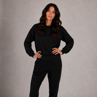 Tamarama Bamboo Fleece Crew Sweat- Black
