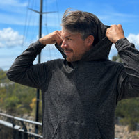 Byron Bay Bamboo Fleece Hoodie — Dark Charcoal