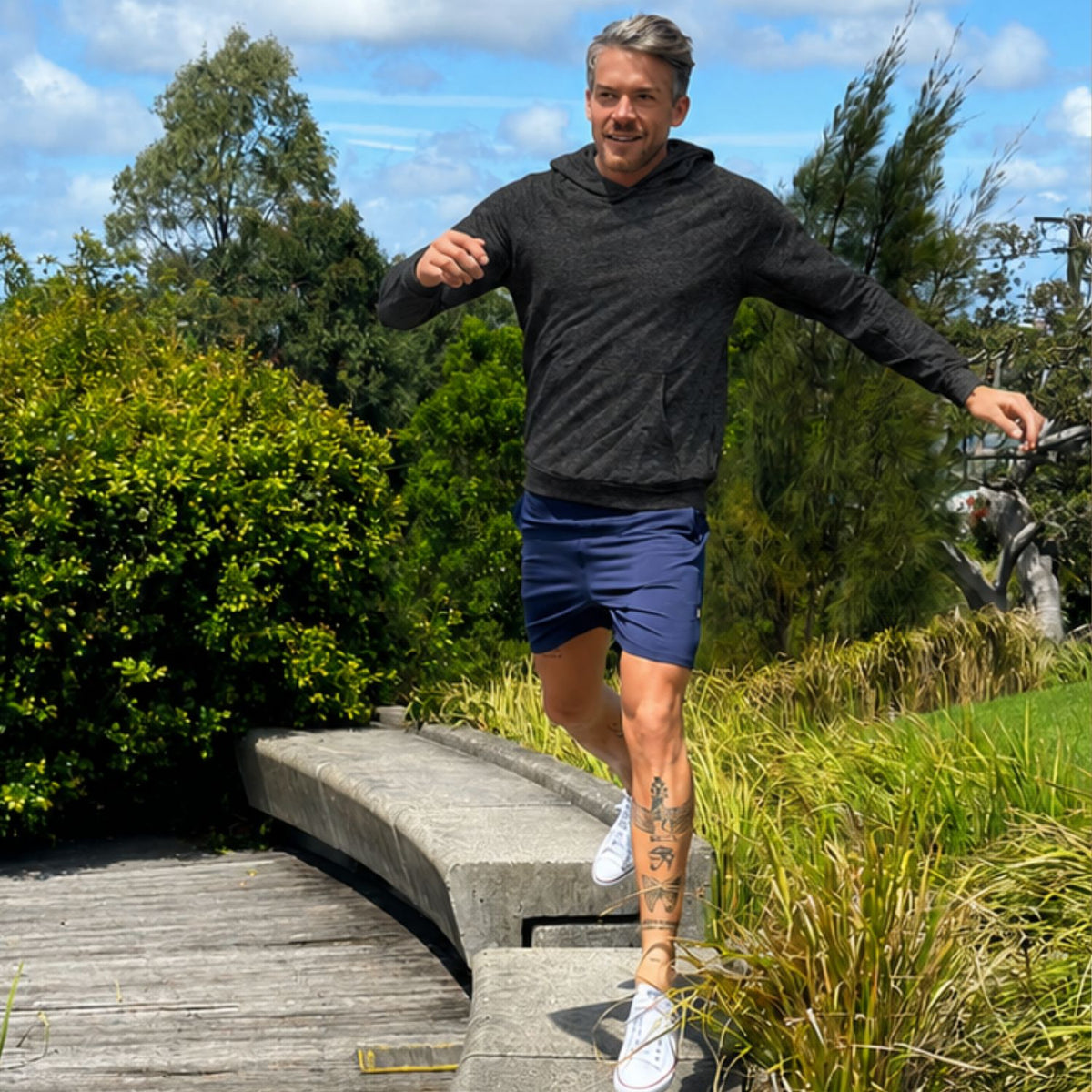 Byron Bay Bamboo Fleece Hoodie — Dark Charcoal