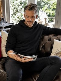 Byron Bay Bamboo Fleece Hoodie — Black