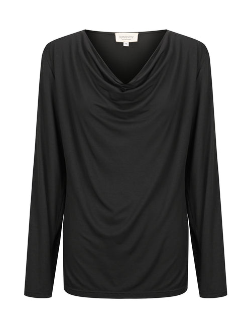 Tuscany Long Sleeve Cowl Neck - Black