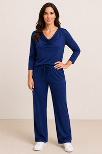 Adelaide Premium Bamboo Lounge Pant — Midnight Blue