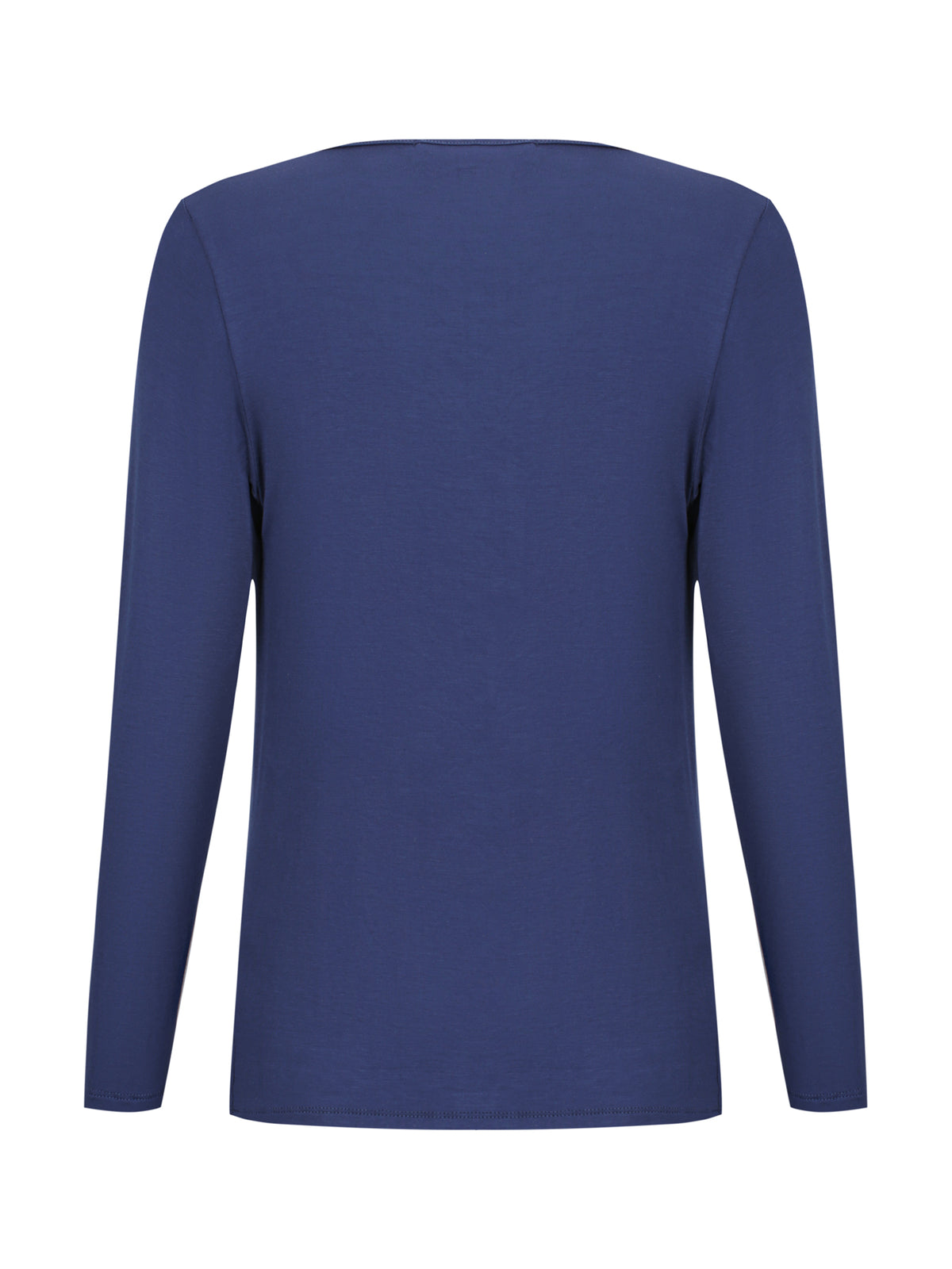 Tuscany Long Sleeve Cowl Neck Tops — Midnight Blue
