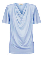 Verona Short Sleeve Cowl Neck - Chambray