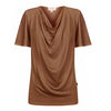 *PREORDER* Verona Short Sleeve Cowl Neck- Bronze