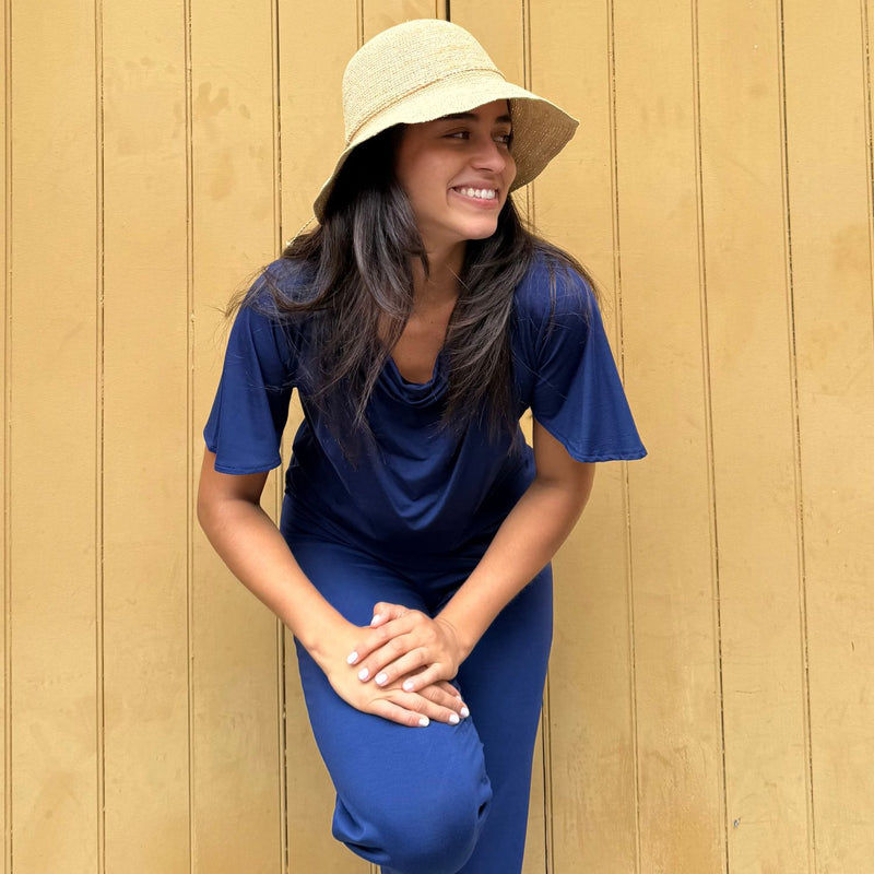 Adelaide Bamboo Lounge Pant -Midnight Blue